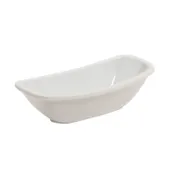 GET OB-1-W Oval Acclaim Ramekin Sauce Cup, 1 Oz., White Melamine, 3-3/5" x 1-4/5" x 3/4", 1 Dozen 1 image