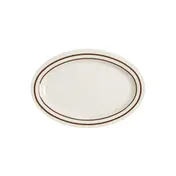 GET OP-120-U Ultraware Platter, 12" x 9" Oval Patterned Melamine, Dishwasher Safe - 1 Dozen 1 image