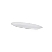 GET OP-2280-W Milano Platter, 22-1/2" x 8", Oval, Break-Resistant, Melamine, White 1 image