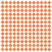 GET P-ORC-1212-W Sandwich Wrap Paper, 12" x 12", Grease-Resistant, Orange Checker on White - Case 1 image