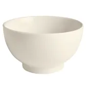 GET PA1101525424 Round Porcelain Bowl, 24 Oz (5-2/3" Dia.), White, Footed, Rolled Edge - 1 Dozen 1 image