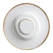 GET PA1605900324 Tea/Bouillon Saucer, 6-1/2" Dia., Porcelain Beige, Rolled Edge, Oven Safe, 1 Dozen 1 image
