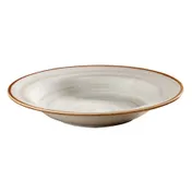 GET PA1607703624 9" Grey Porcelain Bowl 9.7Oz, Rolled-Edge Rimmed Scratch-Resist Oven Safe - Dozen 1 image