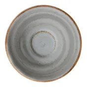GET PA1607900324 Tea/Bouillon Saucer, 6-1/2" Dia., Rolled, Porcelain, Grey, 380°F Safe - 1 Dozen 1 image