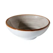 GET PA1607930024 Bowl, 2.7 Oz, 3-3/4" Porcelain Grey, Scratch-Resistant, Microwave Safe - Dozen 1 image