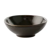 GET PA1942930024 Mini Bowl - 3-3/4" Dia., 2.7 Oz, Porcelain, Dark Brown Glaze, General Use - 1 Dozen 1 image