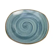 GET PP1604722612 10" Plate, Rolled Edge, Scratch-Resist Blue Porcelain, Oven Safe 380°F - 1 Dozen 1 image
