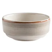 GET PP1607727324 - 4" Grey Porcelain Bowl, 3.8 oz, Round, Microwave/Dishwasher/Oven Safe, 1 Dozen 1 image