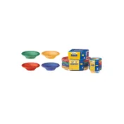 GET SP-B-454-MIX Diamond Mardi Gras Bowl, 4.5 Oz., 4.75" Dia., 1.25" H, 4-Color Mix - Dozen 1 image