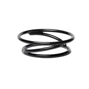 GET SSDR2-RC Display Stand, 6" or 7" Dia. x 2"H, Black, Reversible, Rubber Coated Steel 1 image