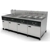 Giles EOF-10-10/FFLT/24/24 Multiple Battery Electric Fryer w/ (2) 55 lbs & (2) 170 lbs Vats, Auto Basket Lift 1 image