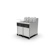 Giles GBF-80/80G Multiple Battery Gas Fryer w/ (2) 80-lbs Frypots, Built-In Filtration, Computer Control 1 image