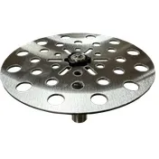 Glastender RF-6 Rinser Faucet, with 6" Diameter Stainless Steel Plunger Plate 1 image