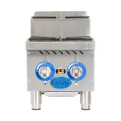 Globe GHPSU212G 12" Countertop Step-Up Gas Hotplate with (2) Burners, 60.000 BTU 2 image