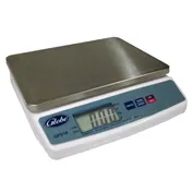 Globe GPS10-4 Portion Control Scale - 11 lb, 0.1 lb/0.1 oz, 9"x7" Stainless Platter, Battery/AC 115V 1 image