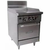 Garland US Range G24-G24L 24" Gas Restaurant Range w/ 24" Full Griddle, (1) Space Saver Oven, 68.000 BTU 1 image