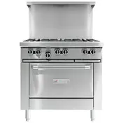 Garland US Range G36-6S 36" Gas Restaurant Range w/ (6) Open Burners, (1) Cabinet Base, 198.000 BTU 1 image