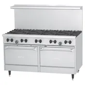 Garland US Range X60-10RR 60" Gas Restaurant Range w/ (10) Open Burners, (2) Standard Ovens, 366.000 BTU 1 image
