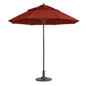 Grosfillex 98818231 Windmaster 9 ft. Round Patio Umbrella, Terra Cotta Recacril Fabric, 1-1/2" Aluminum Pole 1 image