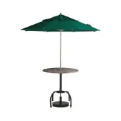 Grosfillex 98822031 Windmaster 9 ft. Round Patio Umbrella, Forest Green Recacril Fabric, 1-1/2" Aluminum Pole 1 image