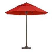Grosfillex 98866631 Windmaster Umbrella, 9 ft., Round Top, 1-1/2" dia. Aluminum Pole 1 image