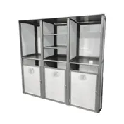 Grosfillex UT174289 Sunset Towel Valet, Triple Unit, 73"W x 25"D x 70"H, Aluminum, Platinum Gray, Textilene Fabric 1 image