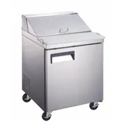 Grista GRSL-1D 27" One Section Salad/Sandwich Prep Table w/ 1 Door, 6 Pans, 6 cu. ft. 1 image