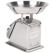 Edlund HDR-2DP-B Portion Scale, 1-9 lb Capacity, 32oz 1/8oz Graduation, 11-3/4" Stainless Steel Bowl, Dial, Sloped 6 image