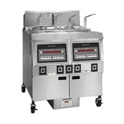 Henny Penny OFG322.06 Multiple Battery Natural Gas Fryer w/ (2) 65 lbs Frypots, Built-In Filtration, Computron 8000 1 image