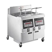 Henny Penny OFG322.06 Multiple Battery Natural Gas Fryer w/ (2) 65 lbs Frypots, Built-In Filtration, Computron 8000 2 image
