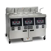 Henny Penny OFG323.07 Multiple Battery Natural Gas Fryer w/ (3) 65 lbs Frypots, Built-In Filter, Computron 1000 1 image
