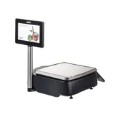 Hobart HTI-7ELH4 Legal Scale/Printer, 7" Elevated Display, 14"x15" Platter, 30 lb Capacity, 0.01 lb Graduation 1 image