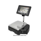 Hobart HTI-SSLS5 14"x15" Platform Scale, 30 lb/0.01 lb Graduation, Linerless Cassette, Auto Cutter, Self Service 1 image