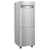 Hoshizaki DT1A-HS 27" 1-Section Reach-In Refrigerator Freezer Combo w/ 2 Half Solid Doors, Steelheart Series 6 image