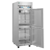 Hoshizaki DT1A-HS 27" 1-Section Reach-In Refrigerator Freezer Combo w/ 2 Half Solid Doors, Steelheart Series 7 image