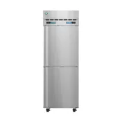 Hoshizaki DT1A-HS 27" 1-Section Reach-In Refrigerator Freezer Combo w/ 2 Half Solid Doors, Steelheart Series 1 image
