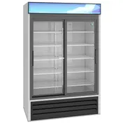 Hoshizaki RM-45-SD-HC 51" 2-Section Sliding Glass Door Refrigerated Merchandiser, 38.26 cu. ft. 2 image