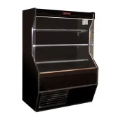 Howard-McCray R-D32E-8-B-LED 98" Vertical Dairy Open Merchandiser in Black, Remote Refrigeration 1 image