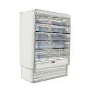 Howard-McCray R-OD35E-6-LED 75'' Vertical Dairy Open Air Merchandiser in White, Remote 1 image
