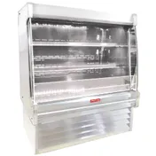Howard-McCray R-OD35E-8L-S-LED 99" Vertical Dairy Open Air Merchandiser, Stainless Steel, Remote 1 image