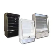 Howard-McCray SC-OD35E-3S-LED 39'' Vertical Dairy Open Merchandiser in White, Self-Contained 1 image