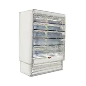 Howard-McCray SC-OD35E-4-LED 51'' Vertical Dairy Open Merchandiser in White, Self-Contained 1 image