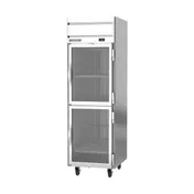 Beverage Air HR1HC-1HG 26" 1-Section Reach-In Refrigerator w/ 2 Glass Half Doors, Top Mount, 1/4 hp, 22 cu. ft. 2 image