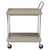 Hubert 87275 Grey 2-Shelf Utility Cart w/ 300 Lb. Capacity - 38-3/4" X 27" X 41"H, 1 image