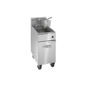 Imperial IFS-50-EU Full Pot Floor Model Electric Fryer w/ 50 lbs, Thermostatic Controls, 2 Baskets 1 image