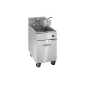 Imperial IFS-75-EU Full Pot Floor Model Electric Fryer w/ 75 lbs, Thermostatic Controls, 2 Baskets 1 image