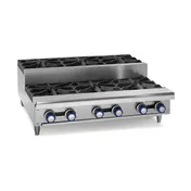 Imperial IHPA-2-12SU 12" Countertop Step-Up Gas Hotplate with (2) Burners, 64.000 BTU 1 image