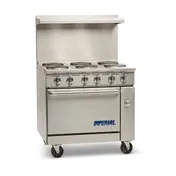 Imperial IR-6-E-C 36" Electric Range with 6 Round Plates and Convection Oven 1 image