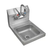 John Boos PBHS-W-0909-P 12" Wall Mounted Hand Sink with Faucet 1 image