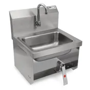 John Boos PBHS-W-1410-KV1MB-X 17" Wall Mounted Hand Sink with Hands Free Faucet & Knee Valve-flyer 1 image